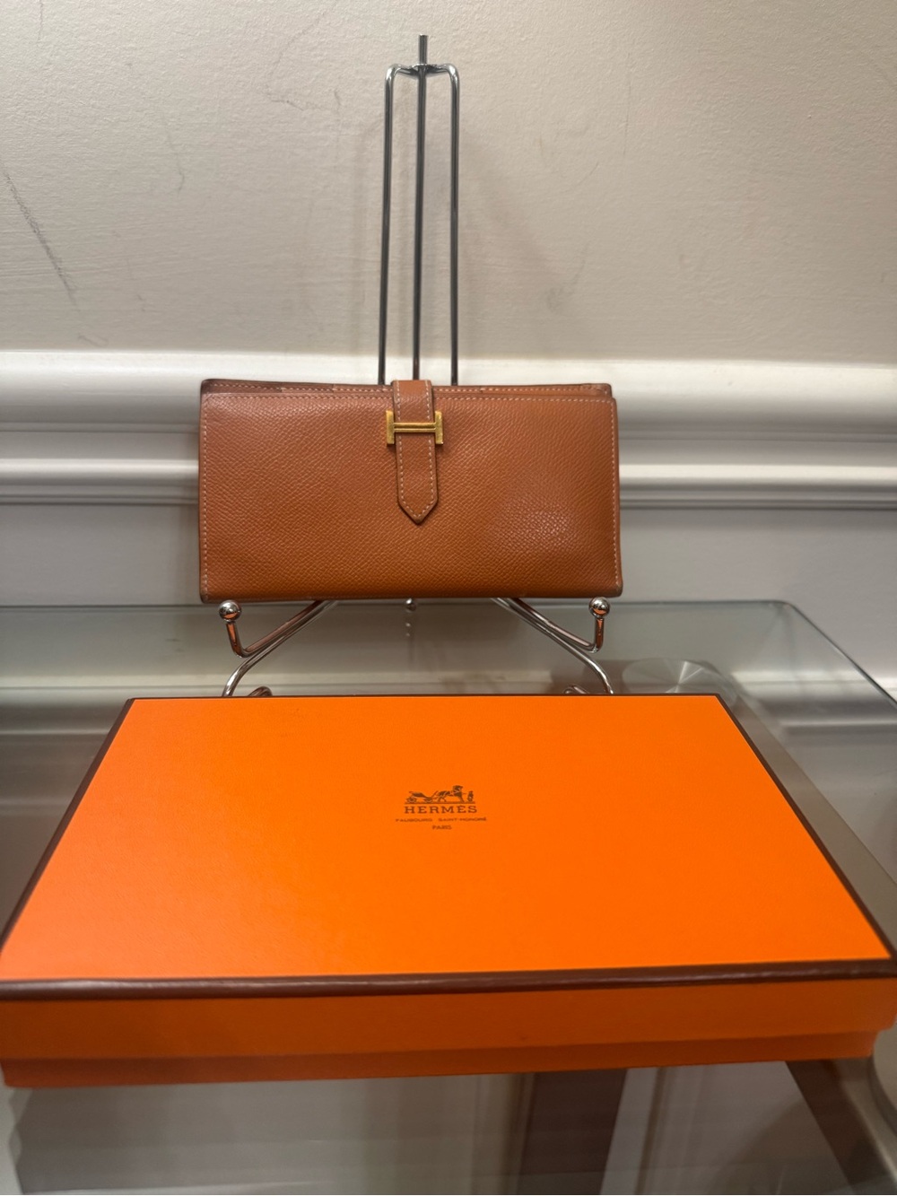 Hermes Epsom Bearn Gusset Long Wallet